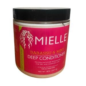 Mielle Deep Conditioner Babassu & Mint 8 oz SEALED Restore Protein Balance E9